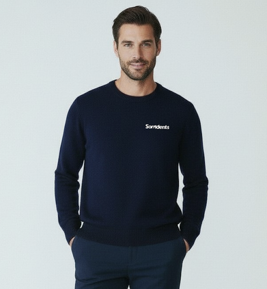 Blusa de Lã masculina Sorri