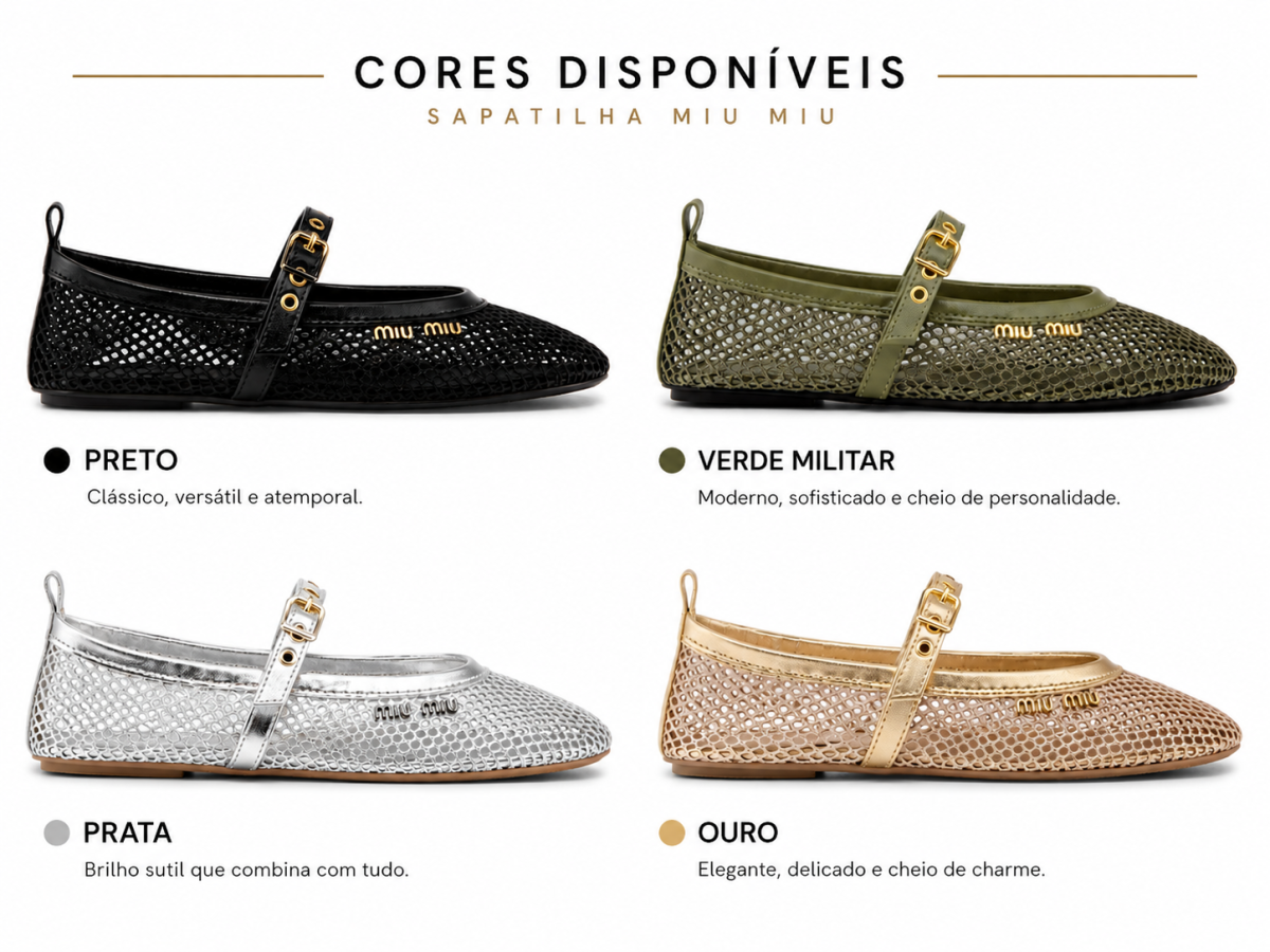 Sapatilha Miu Miu Premium Mesh