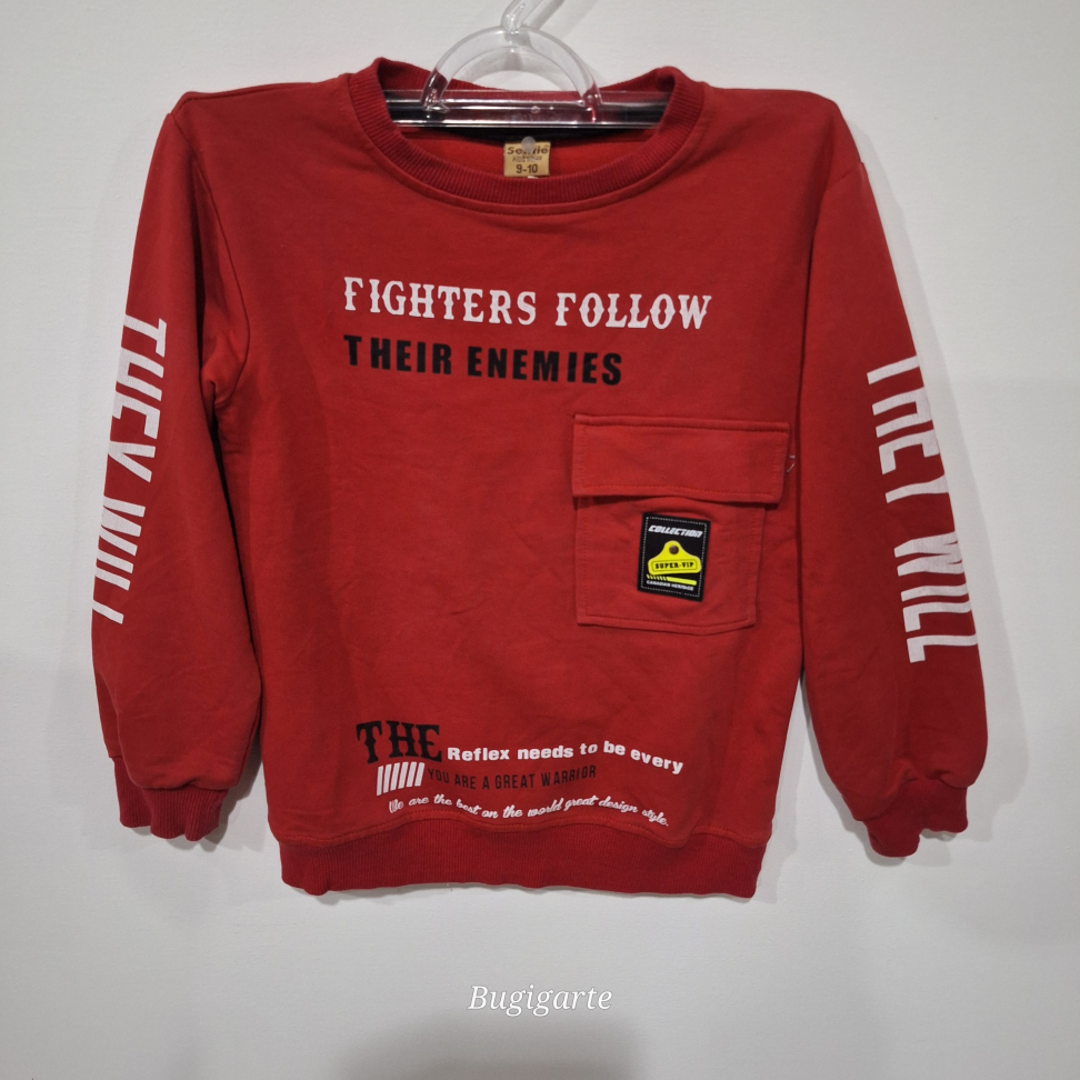 Blusa Infantil 9-10 vermelha - Selfie Kids Wear