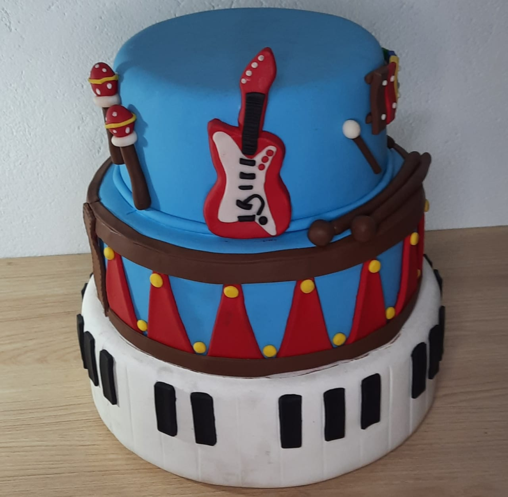 Bolo Fake Tema Rock