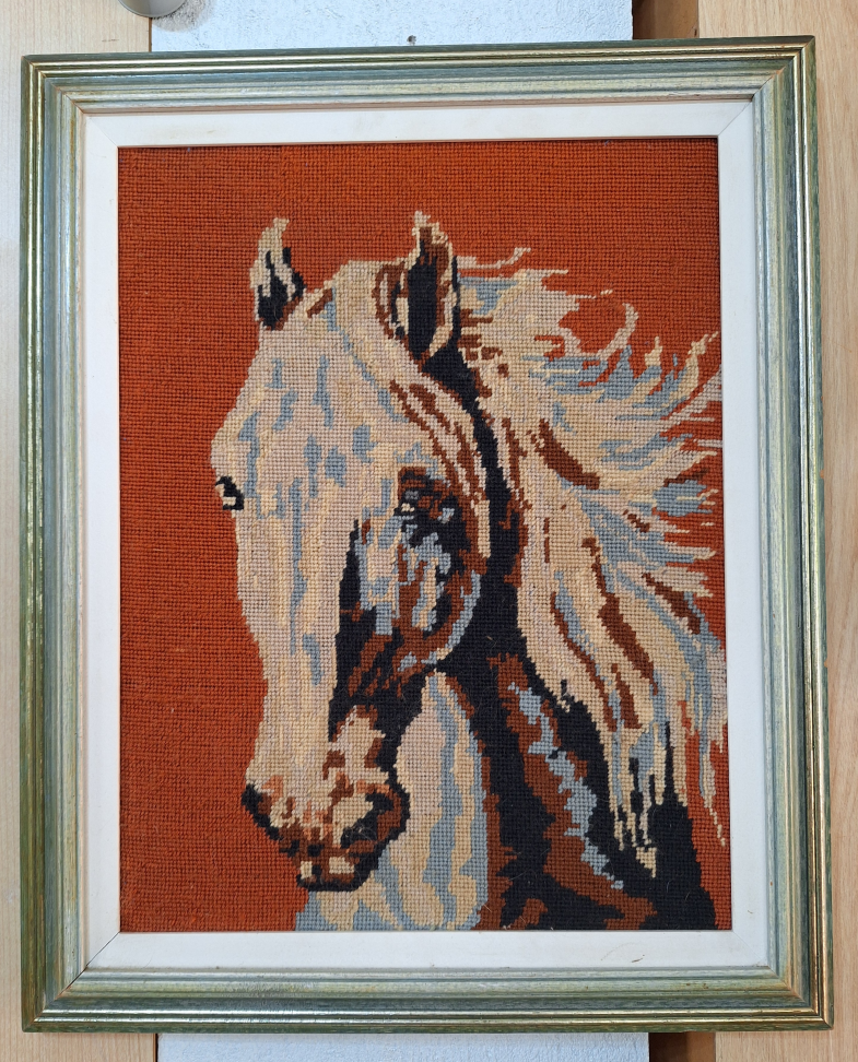 Quadro Tapeçaria Cabeça de Cavalo