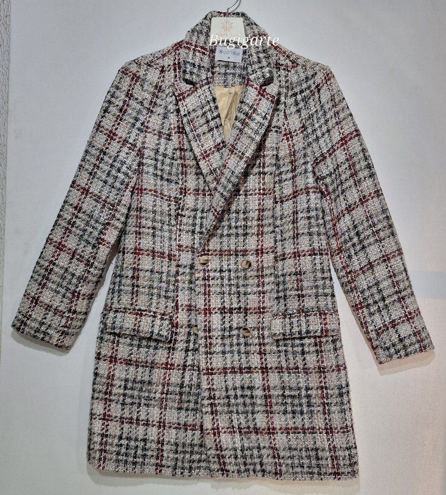 Casaco tweed xadrez Tamanho M - Cortelle
