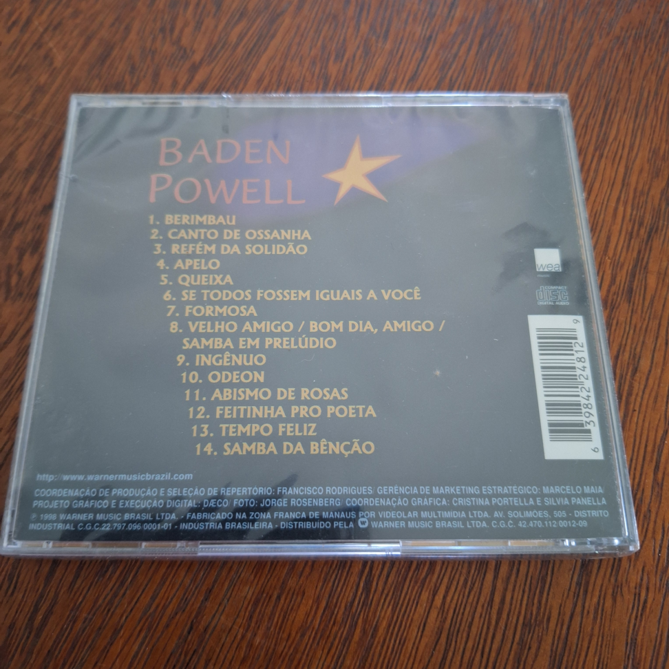 CD O melhor de Baden Powell (novo, lacrado) - #3