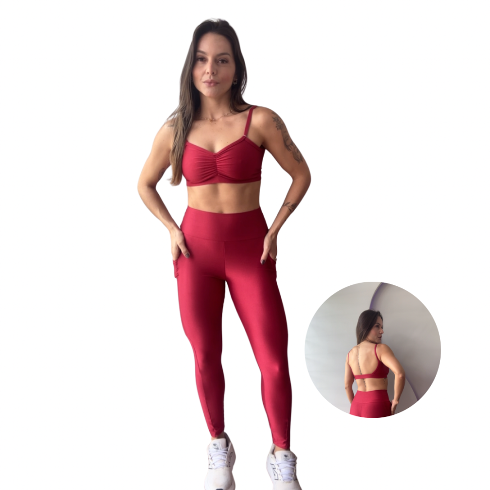 Conjunto Calça canelado
