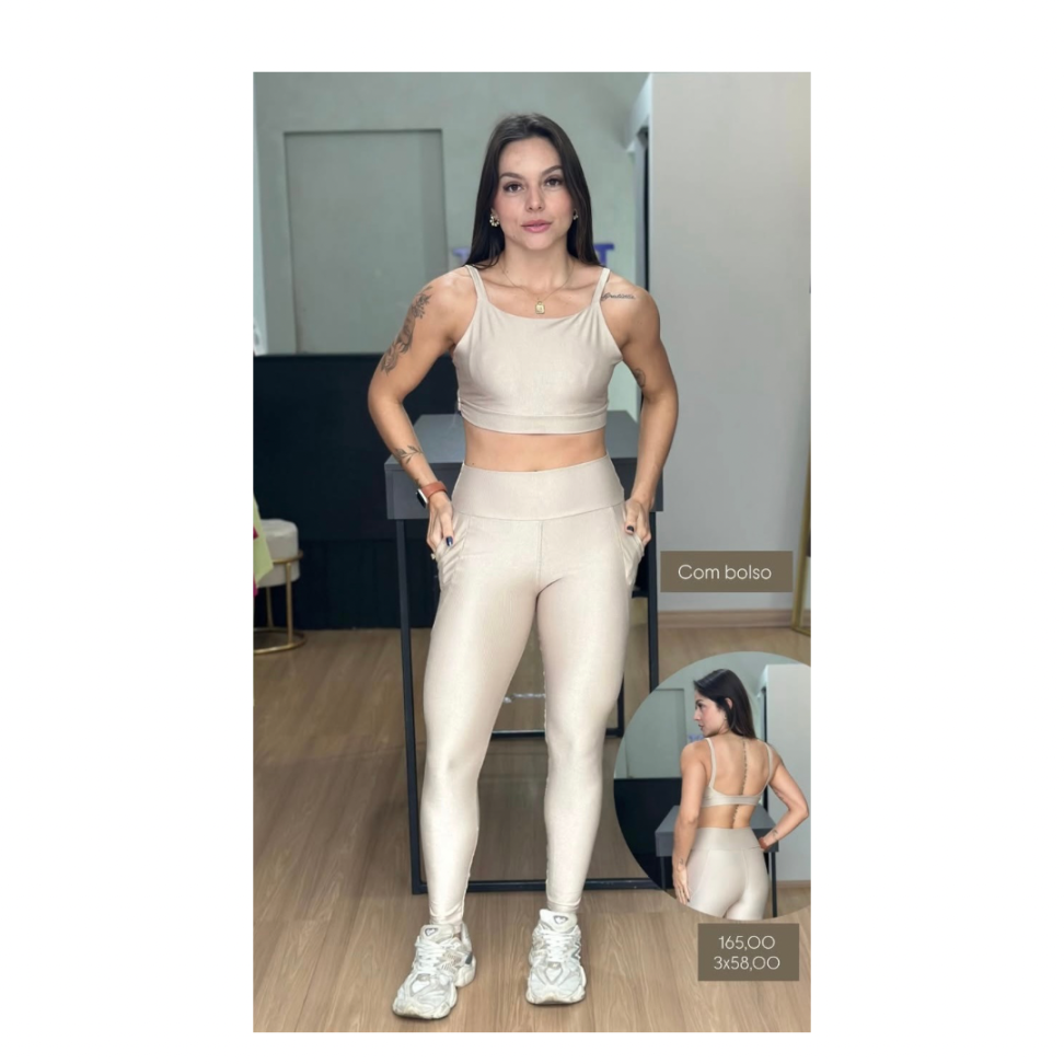 Conjunto Calça Microcanelado