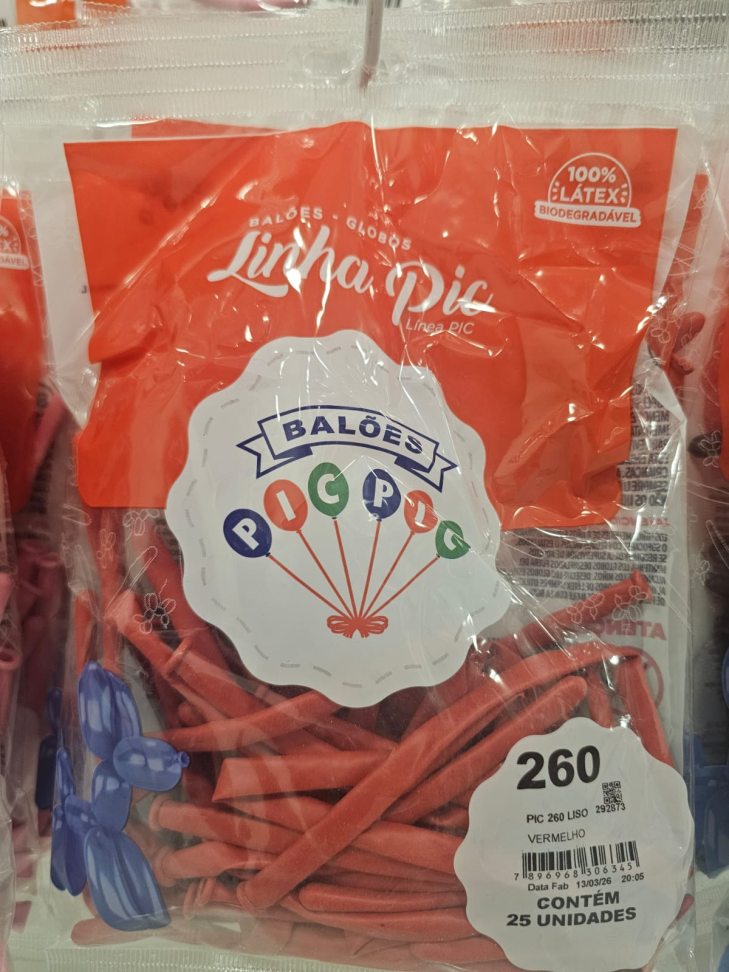 Balão 260 Vermelho
