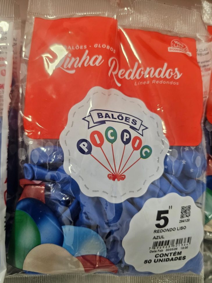 Balão Azul 5"