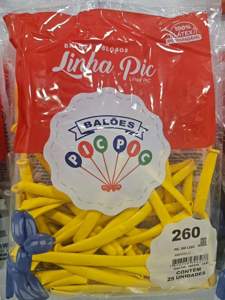 Balão 260 Amarelo