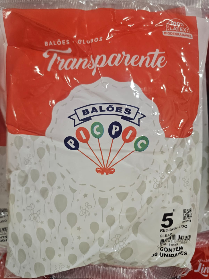 Balão Transparente 5"