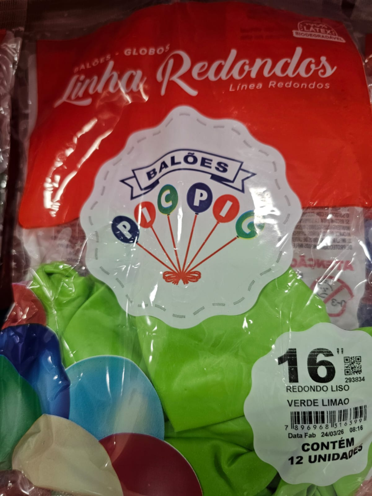 Balão 16" Verde Limão