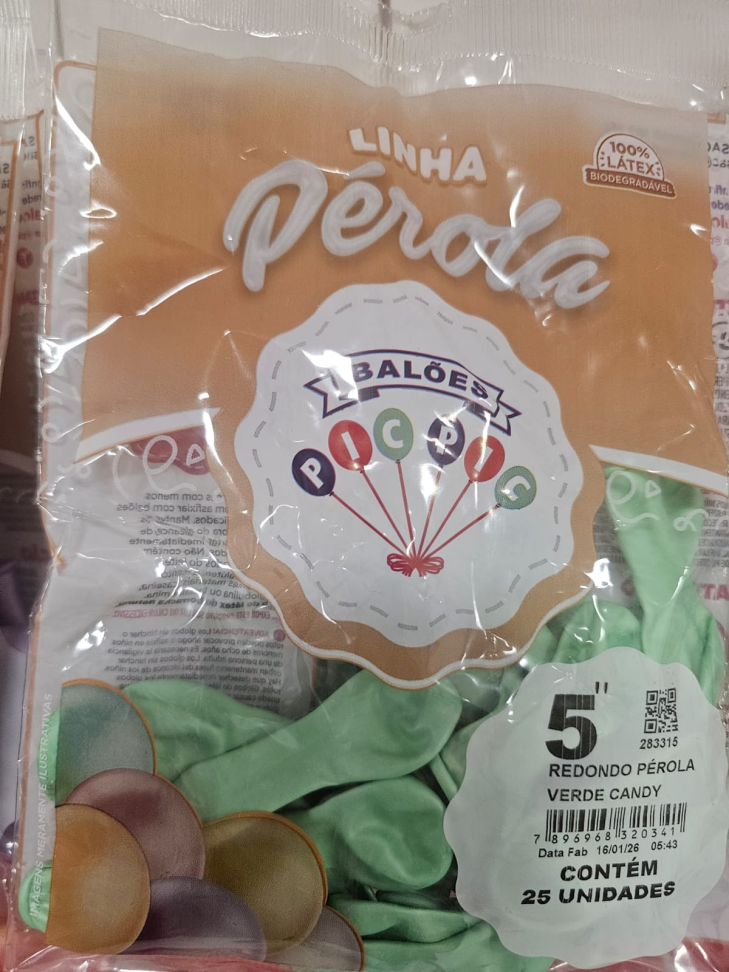Balão Perola Verde 5"