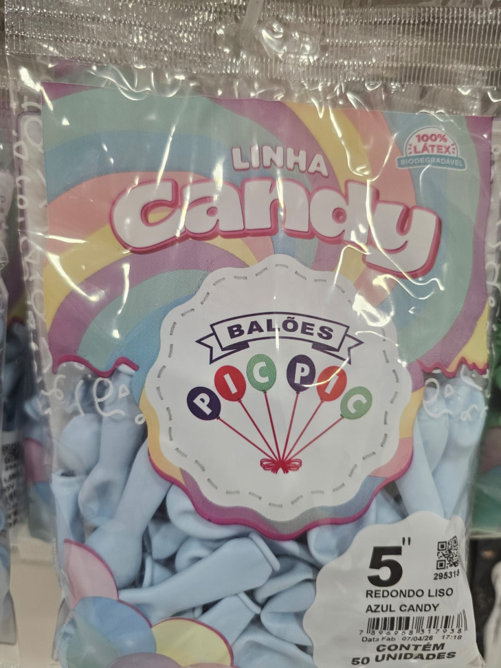 Balão Azul Candy 5"
