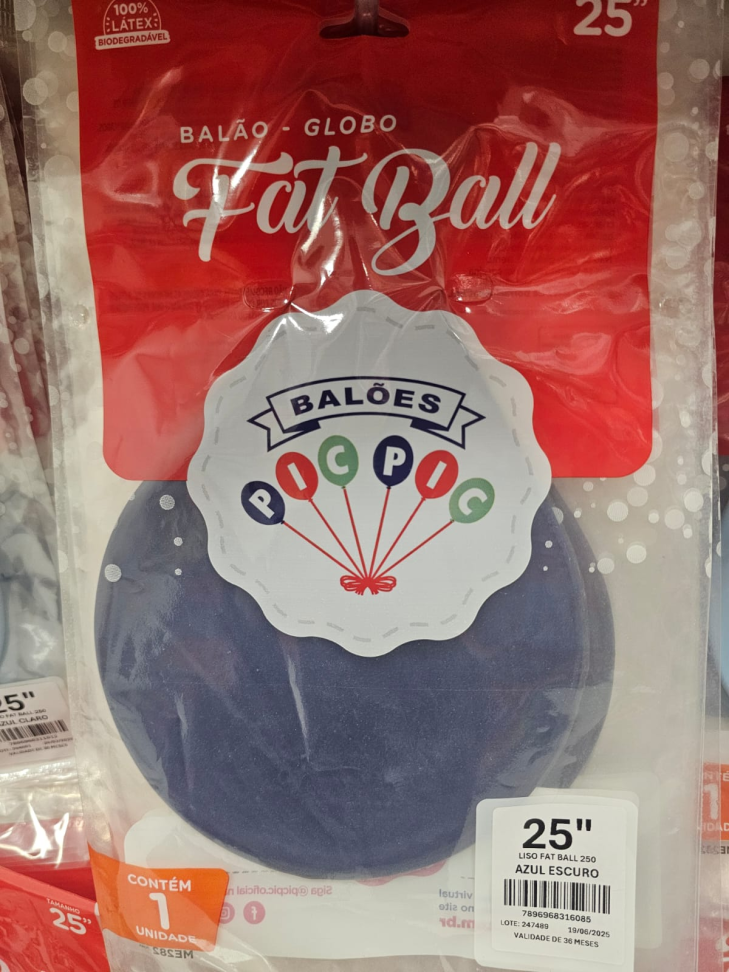 Balão Fat Ball Azul Escuro