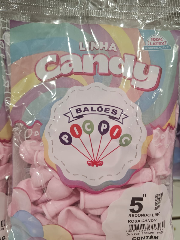 Balão Rosa Candy 5"