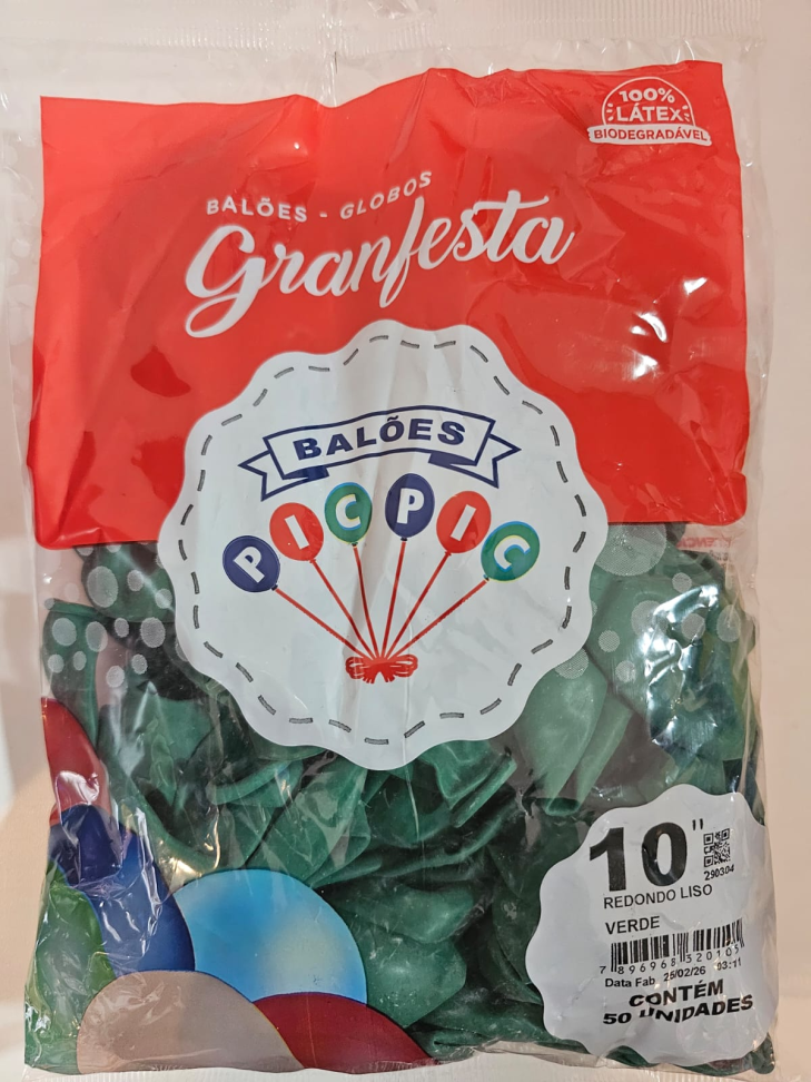 Balão Verde 10"