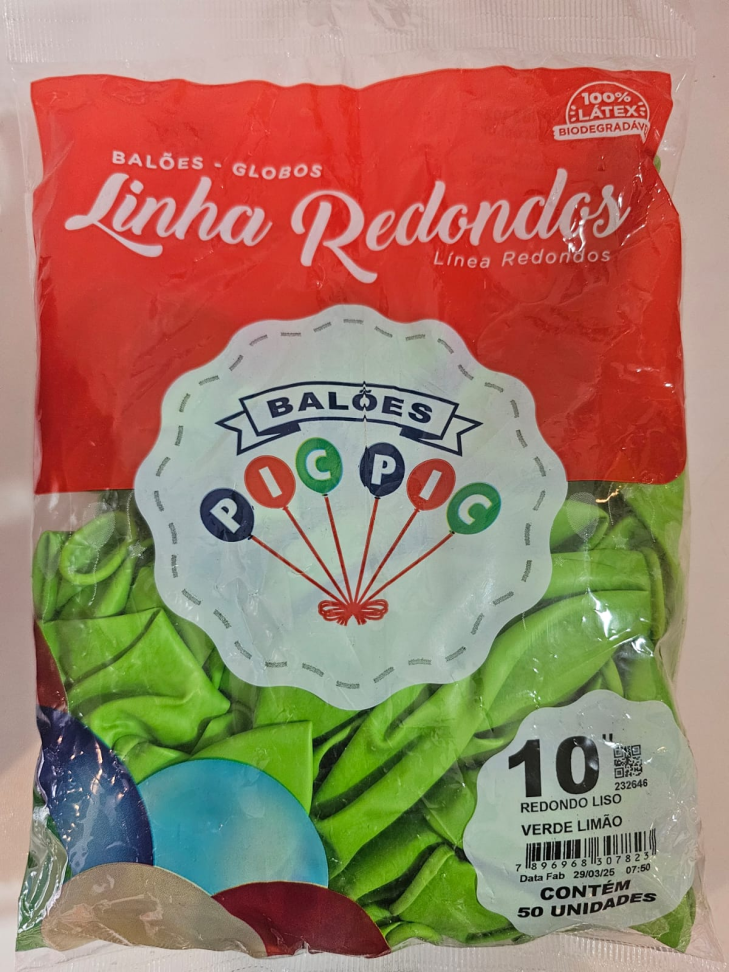 Balão Verde Limão 10"