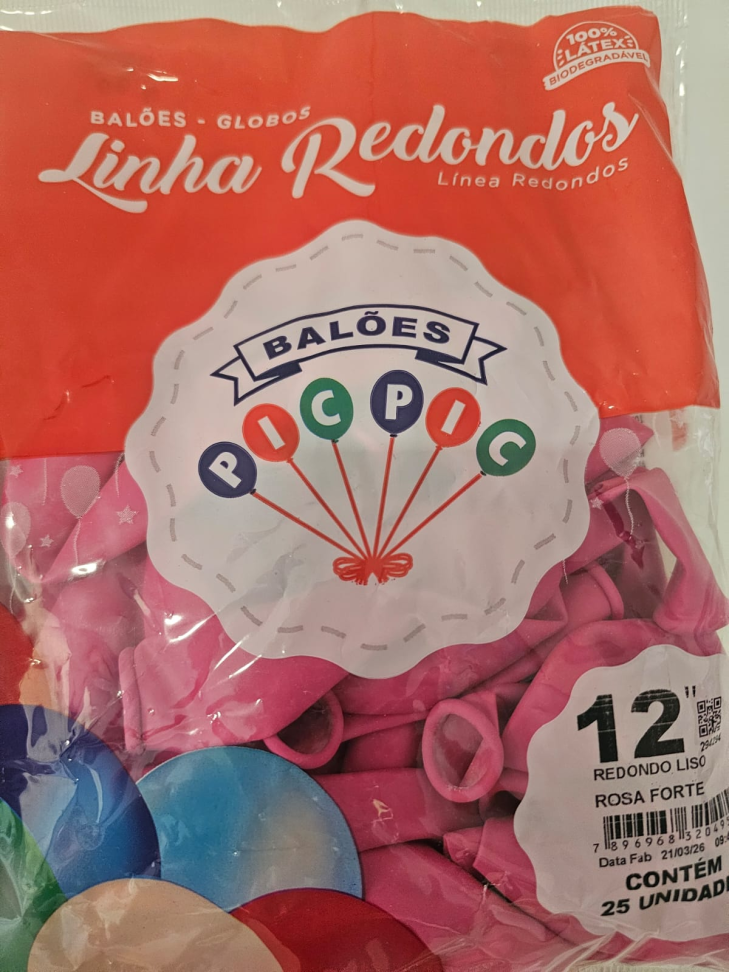 Balão 12" Rosa Forte
