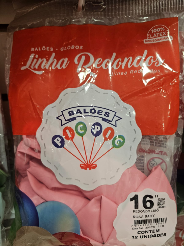 Balão 16" Rosa Baby