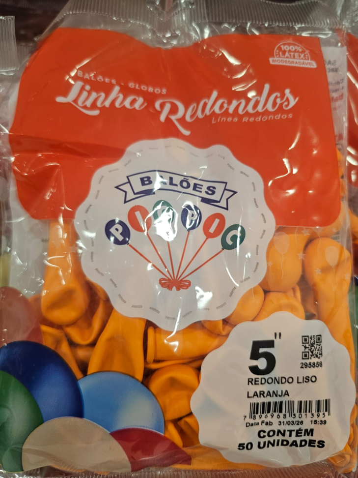 Balão Laranja 5"