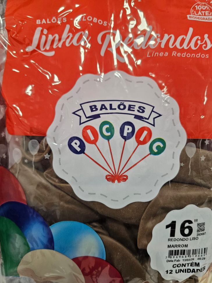 Balão 16" Marrom