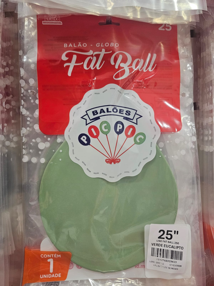 Balão Fat Ball Verde Eucalipto