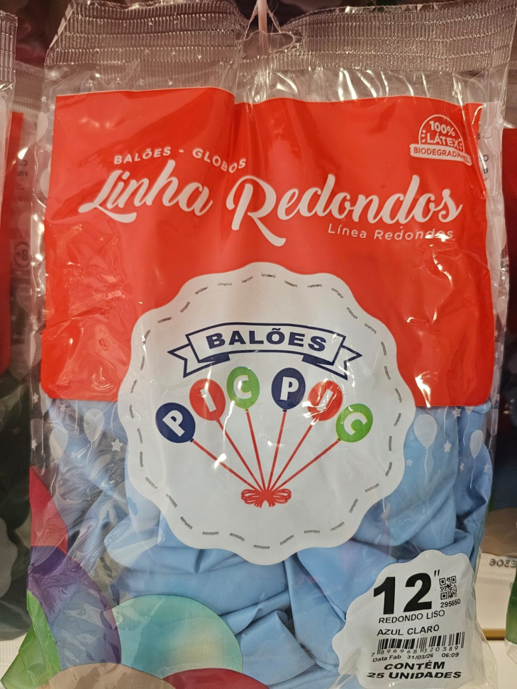 Balão 12" Azul Claro