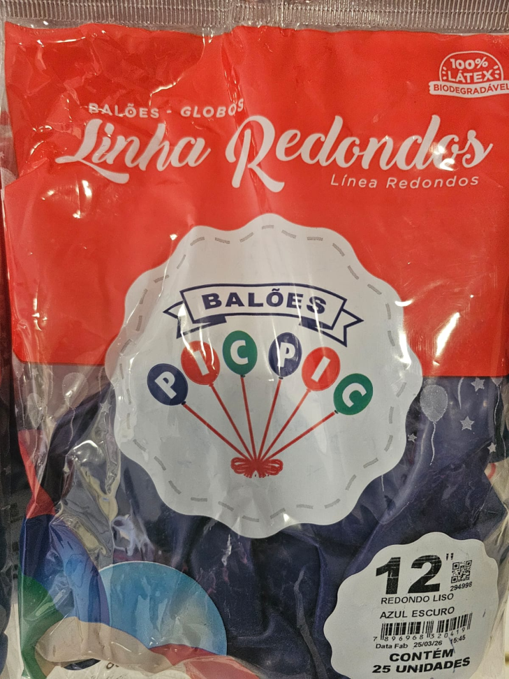 Balão 12" Azul Escuro