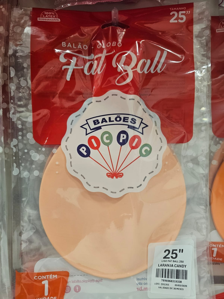 Balão Fat Ball Laranja Candy