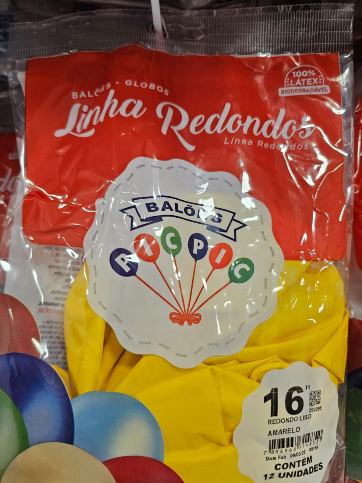 Balão 16" Amarelo
