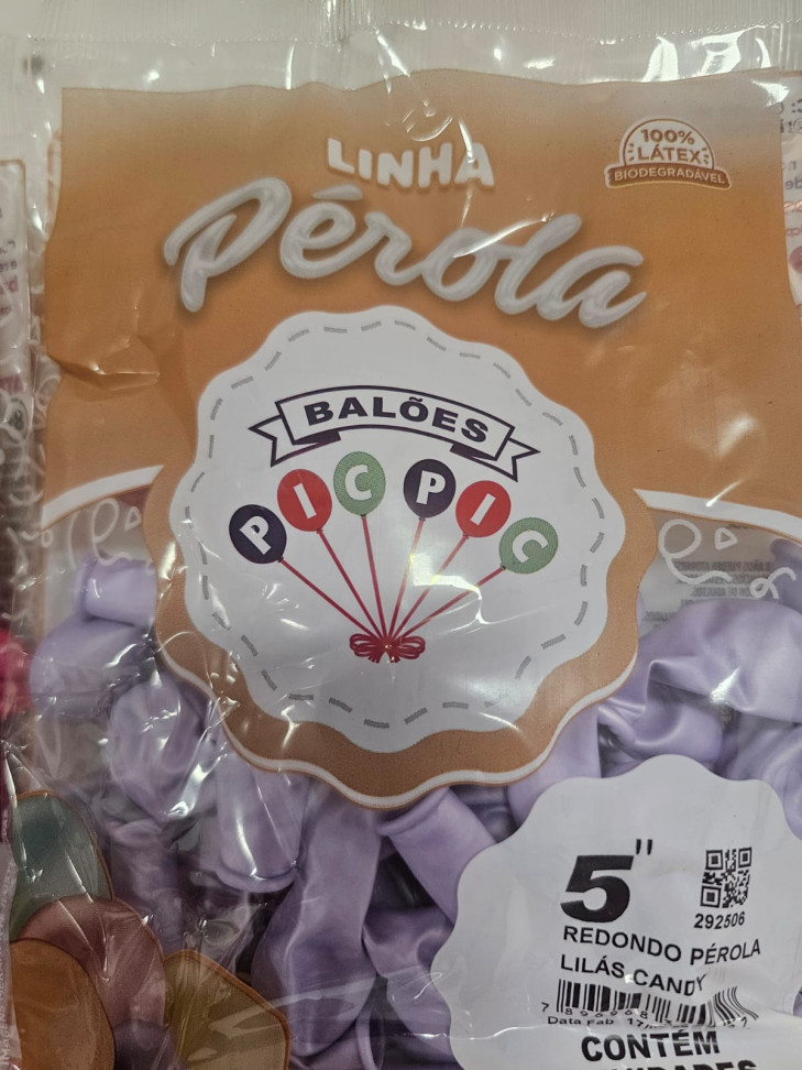 Balão Perola Lilás 5"