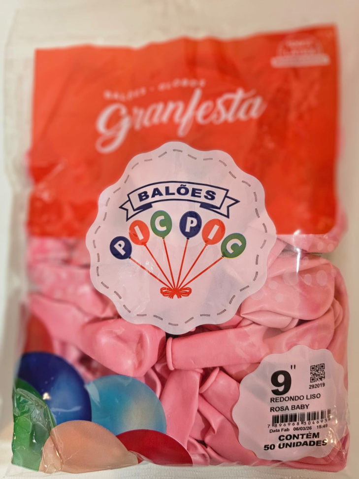 Balão Rosa 9"