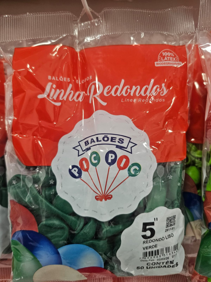 Balão Verde 5"