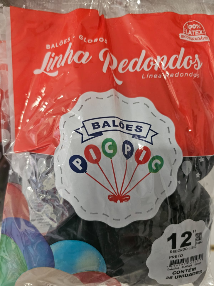 Balão 12" Preto