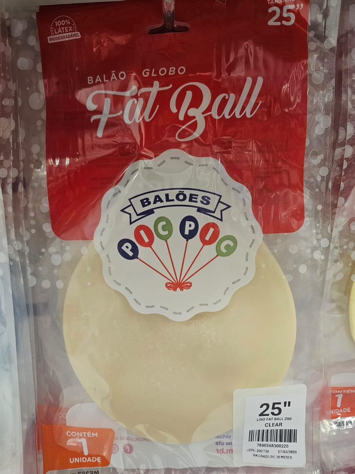 Balão Fat Ball Clear
