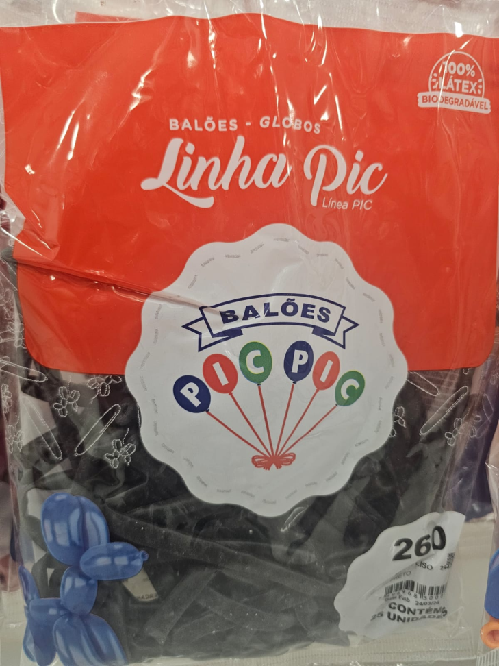Balão 260 Preto