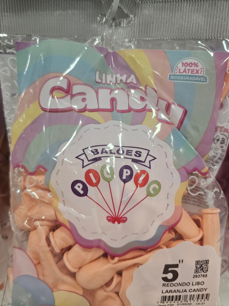 Balão Laranja Candy 5"