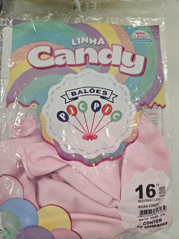 Balão Candy Color 16" Rosa Candy