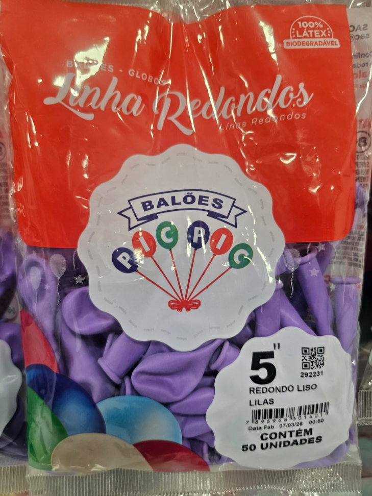Balão Lilás  5"