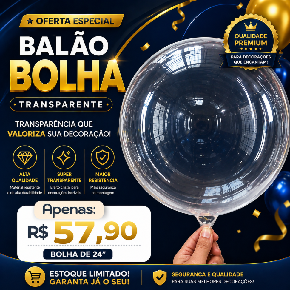 Bolha 24" 50 unidades
