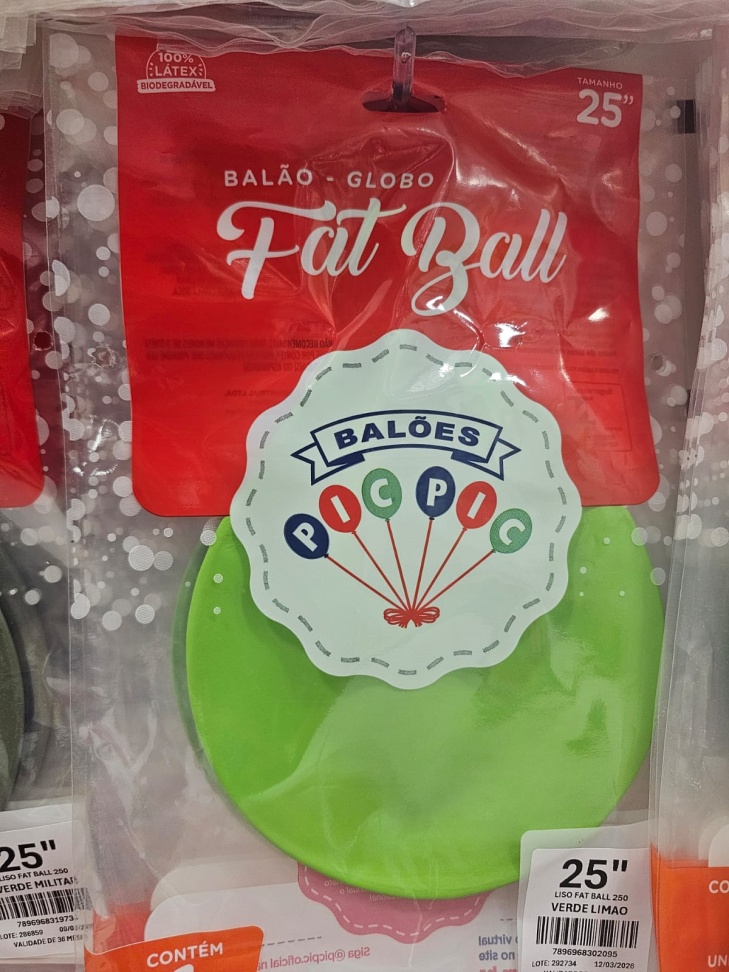 Balão Fat Ball Verde Limão