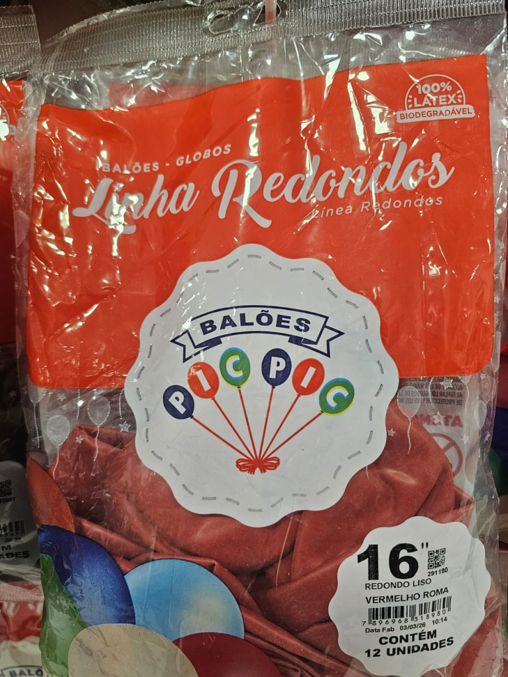 Balão 16" Vermelho Roma