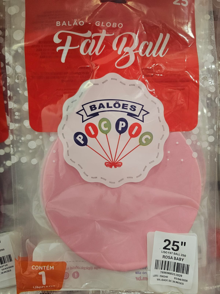 Balão Fat Ball Rosa Baby
