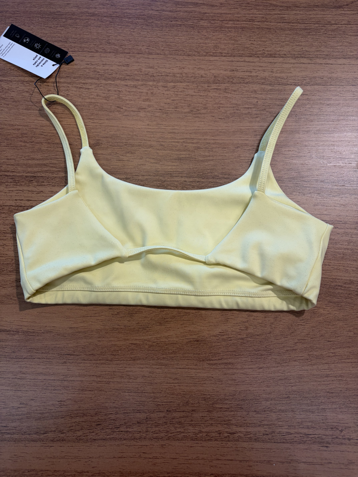 Top Amarelo Costas Fina Ânnima
