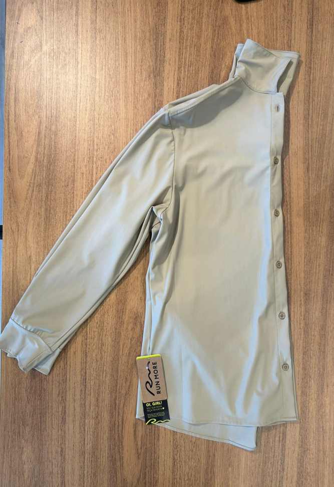 Camisa Esportiva Run More bege