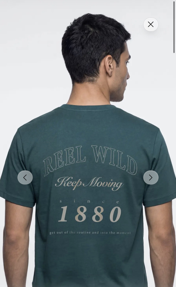 Camiseta Algodão Verde Estampada
