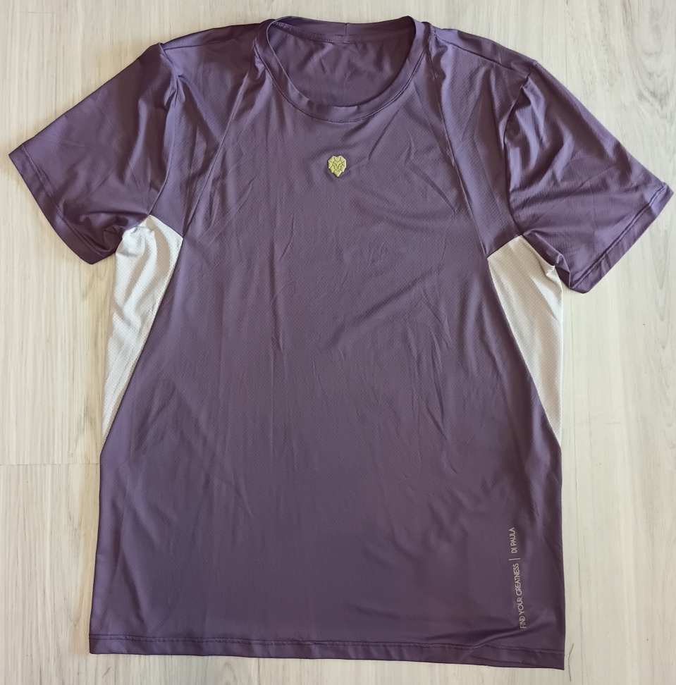 Camiseta Poliamida Di Paula marrom cacau