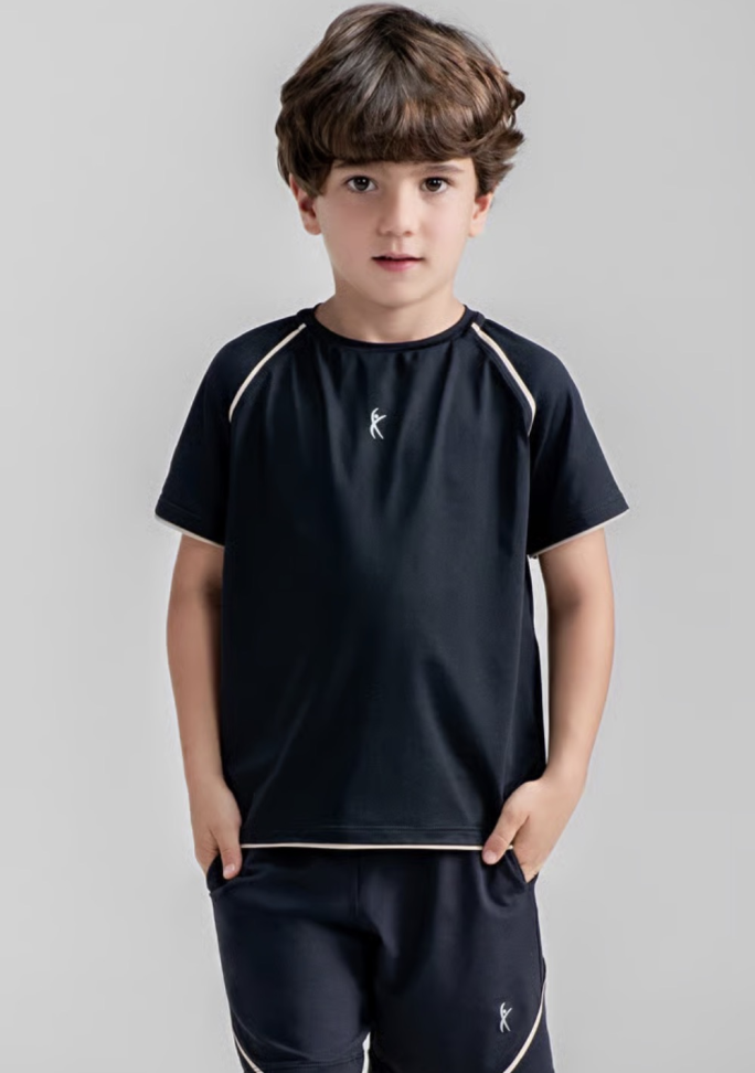 Camiseta Preto/Canela  Larulp