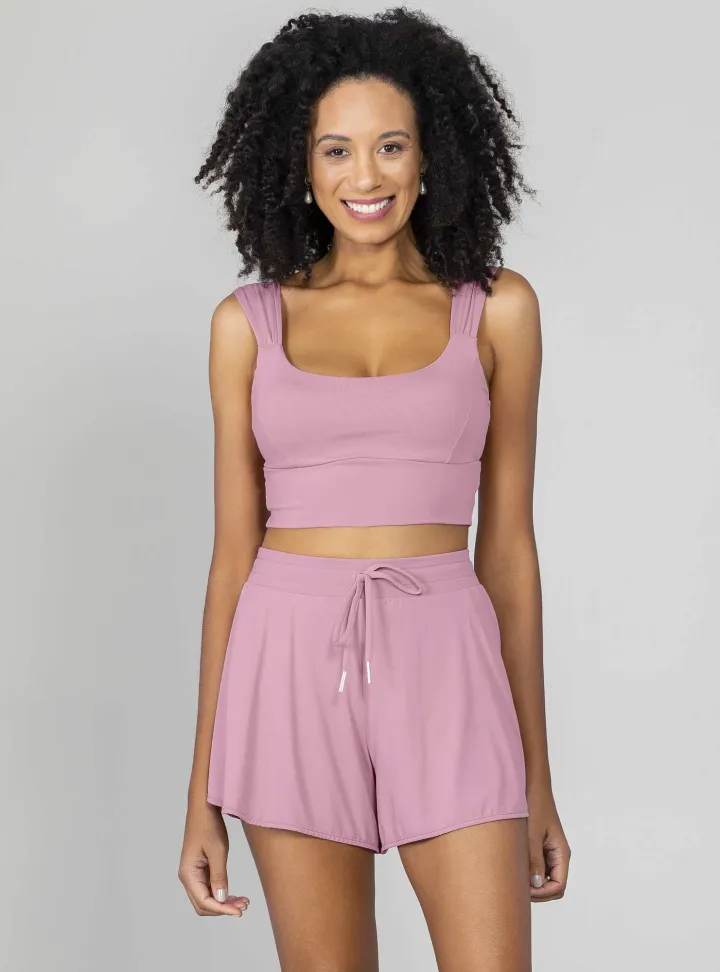 Top leve sustentação Run More rosa - #1