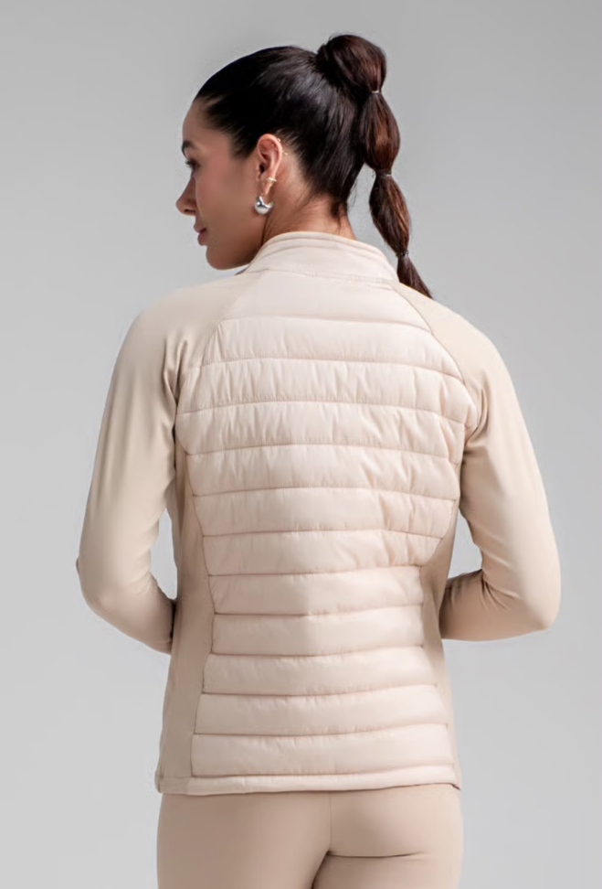 Jaqueta Puffer Larulp bege - #3