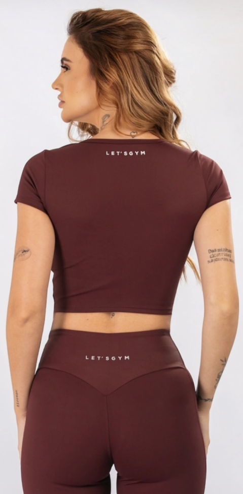 Cropped Intense Let’s Gym burgundy - #3